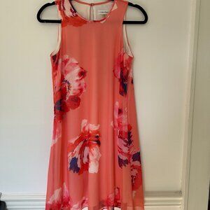 Calvin Klein Floral Swing Dress